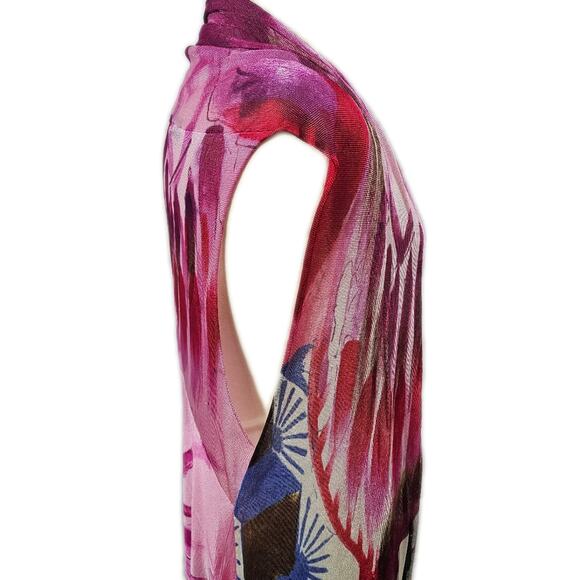 Dor Dor Couture Colorful Super Soft Asymmetric Kimono MEDIUM - Picture 9 of 15